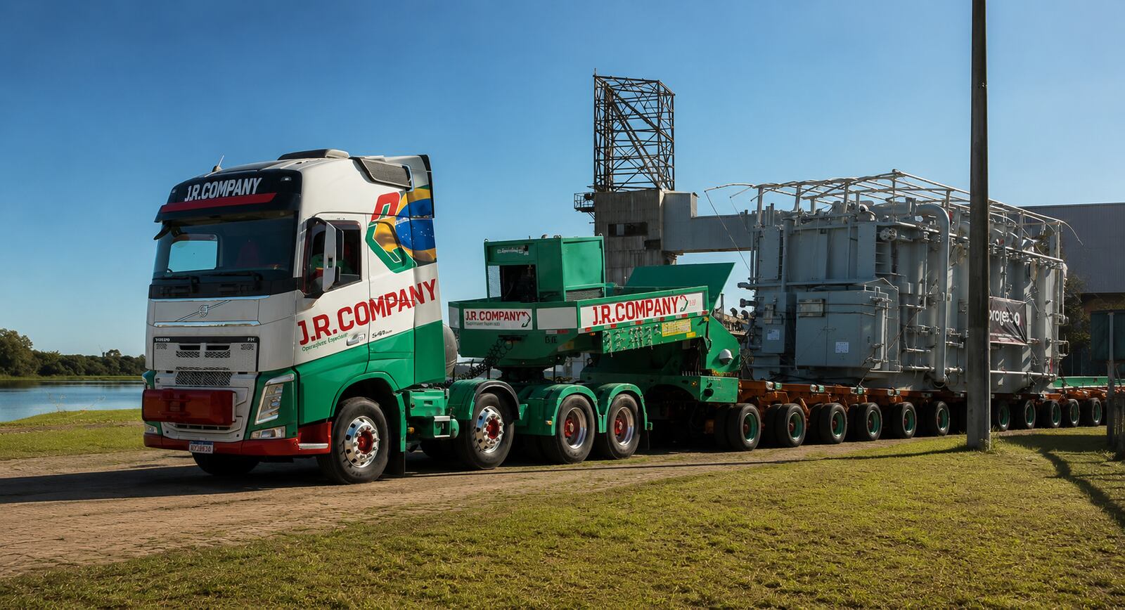 Prolec GE — nove transformadores de até 145 toneladas, do RS ao Porto de Porto Alegre